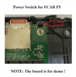Power Switch Button Replacement For FCAR F5-G F5-D Scanner
